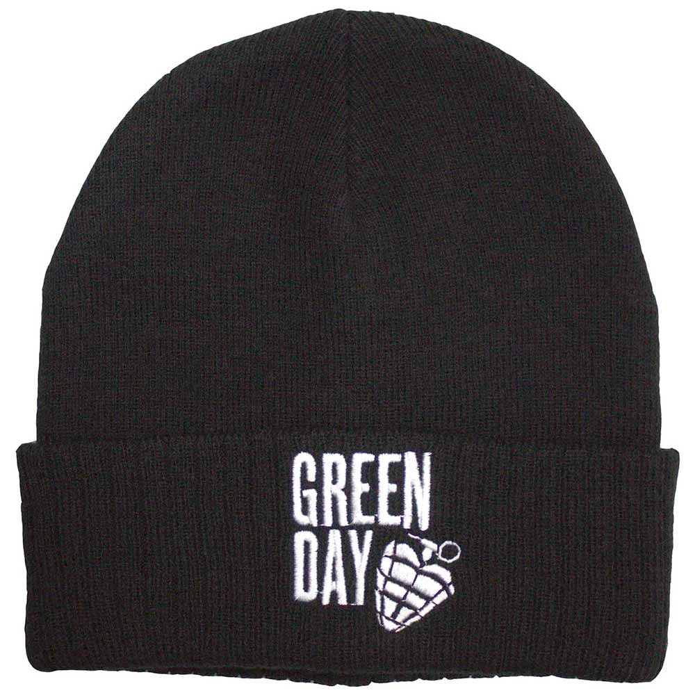 Green Day - Stacked Logo & Grenade Mütze Beanie - Schwarz